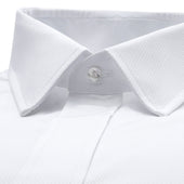 Classic Fit Fly Front Double Cuff Dress Shirt In
