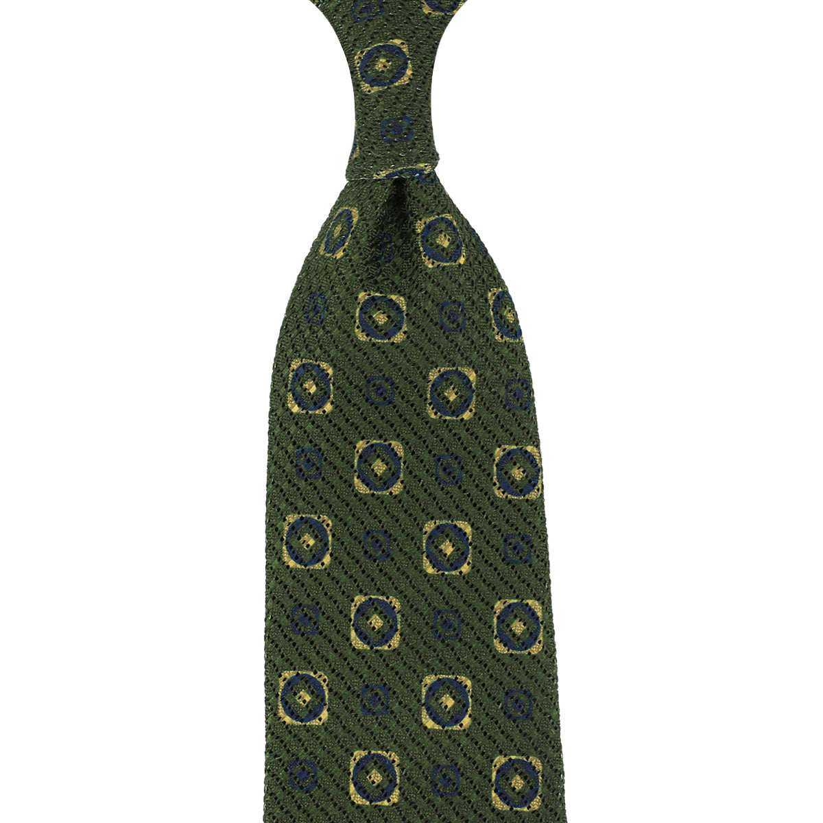 Printed Grossa Grenadine Silk Tie Hand Rolled