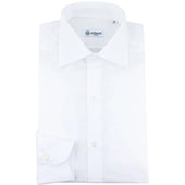 Cotton / Linen Semi Spread Shirt - White