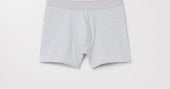 Grey Melange Boxer Brief | Soft Organic Cotton Stretch | Asket