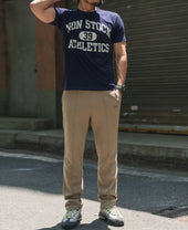 1970s Heavyweight Waffle Knit Jogger Pants - Khaki