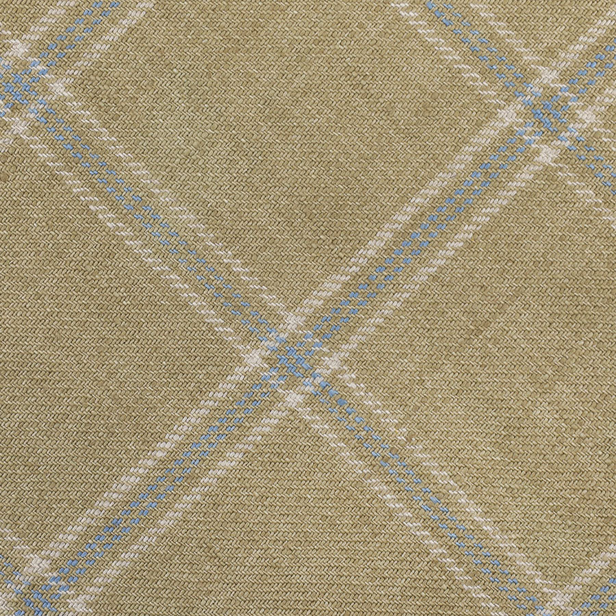 Maison Hellard Bespoke Linen Tie Beige Windowpane