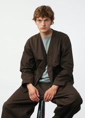 BERNARD 29-77-9 | Loose Fit Light Jacket | Coffee Drill