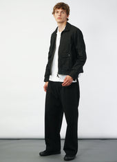 DEXTER 29-72-2 | Short Wide Utility Jacket | Waxed Black