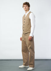 KNUD 29-56-7 | Workwear Waistcoat | Beige