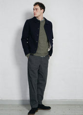 ATLAS | Short Wool Felt Jacket | Solid Blue