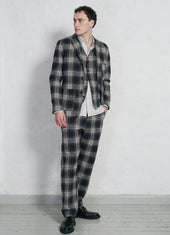 KEN 28-33-5 | Casual Trousers | Blue Grey Checks