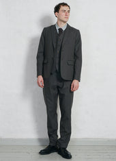 FINN 28-37-7 | Classic Regular Fit Trousers | Brown Grey