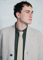 LINUS 28-09-7 | Knitted Cardigan | Fuzzy Natural