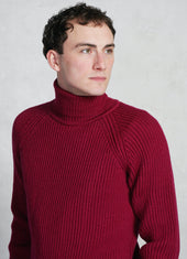 Pelle 28 06 8 Heavy Knit Turtleneck Magenta
