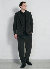 SUNE 28-35-6 | Classic Pleated Trousers | Olive Taupe