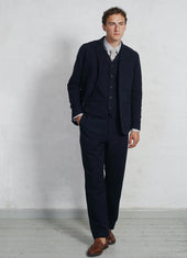 KEN | Casual Trousers | Indigo Sashiko