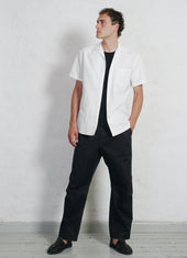 JONNY | Short Sleeve Shirt | Striped Dobby