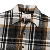Mackinaw Wool Work Jacket - Blue Coal / Copper Heather Plaid