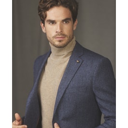 Tolka Donegal Tweed Suit Jacket in Blue Salt & Pepper |