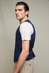 Gilet MIKE tinto capo blu profondo