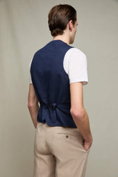 Gilet MIKE tinto capo blu profondo