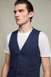 Gilet MIKE tinto capo blu profondo