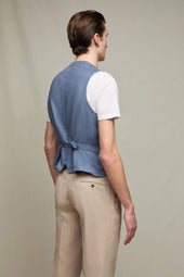 Gilet MIKE tinto capo denim polvere