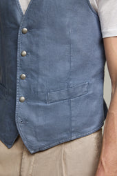 Gilet MIKE tinto capo denim polvere