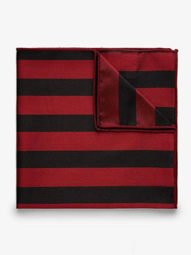 Black & Red Pocket Square Club