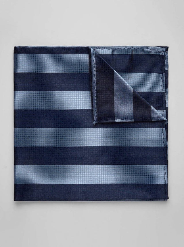 Blue & Light Blue Pocket Square Club