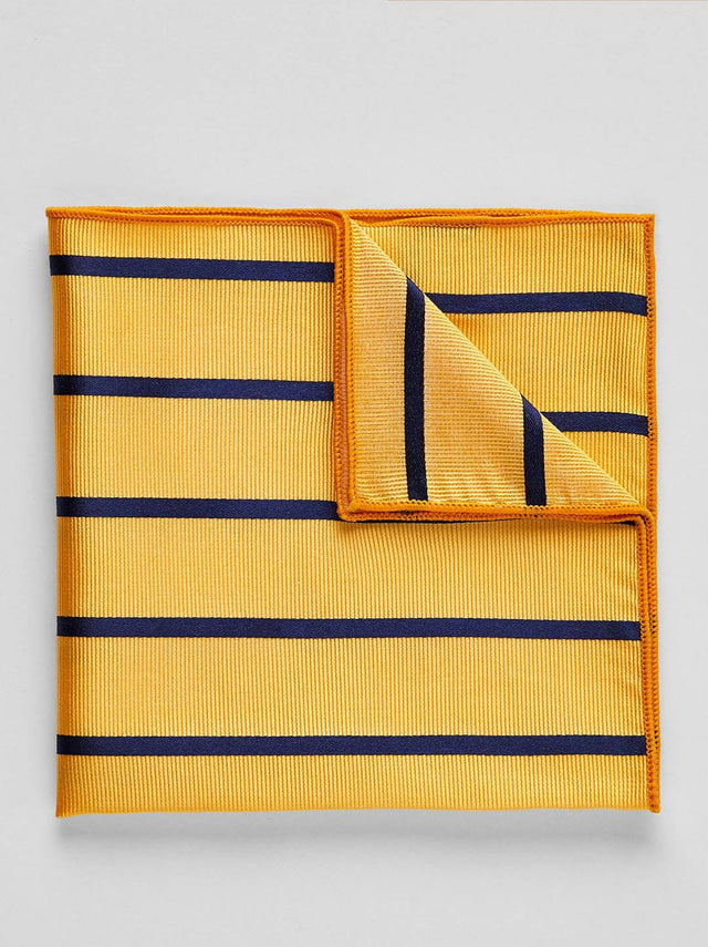 Yellow & Blue Pocket Square Regimental