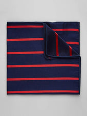 Blue & Red Pocket Square Regimental