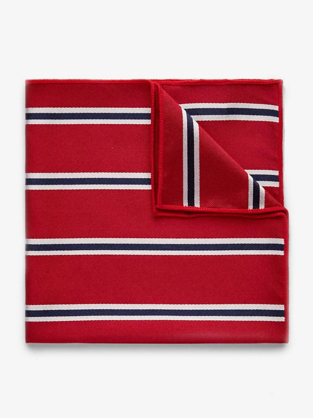Red & Blue Handkerchief Multi Stripe