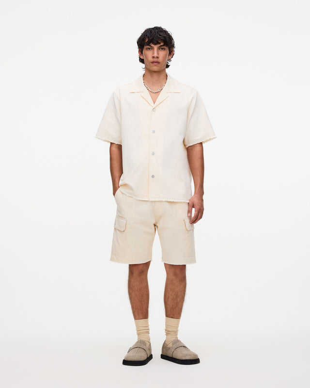 Ecru Mitty Canvas Shorts