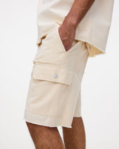 Ecru Mitty Canvas Shorts