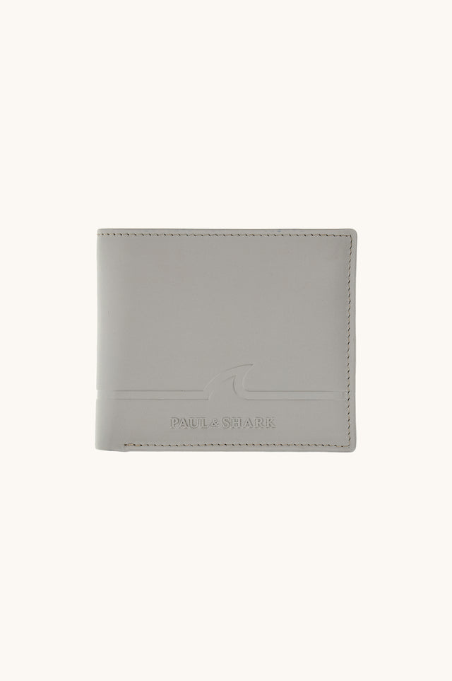 Fin embossed leather billfold wallet