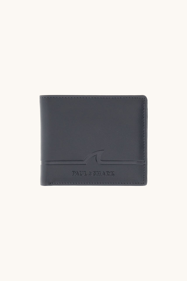 Shark Fin-embossed leather Wallet