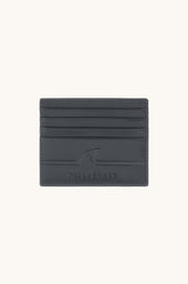 Fin embossed leather cardholder