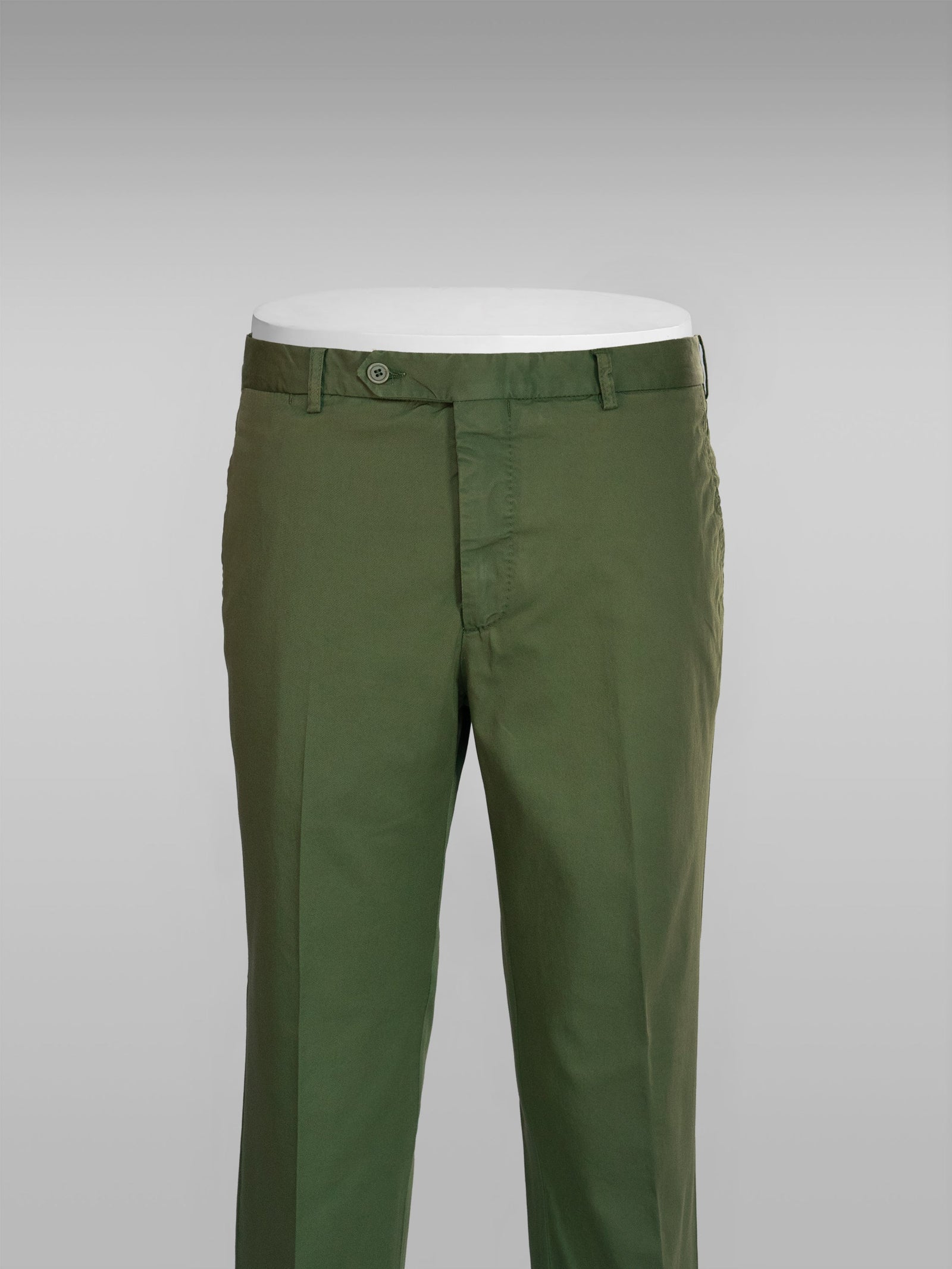 Green cotton supima sport trousers
