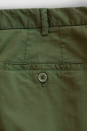 Green cotton supima sport trousers