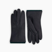 Forest Green Cashmere Lined Hairsheep Leather Gloves
