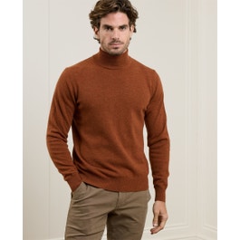 Cillian Turtleneck in Bracken Orange | Men's Knitwear | Magee 1866