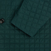 Fulham Green Single Breasted Quilted Blazer