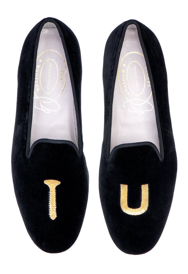 College Noir Velvet Slipper (Men)