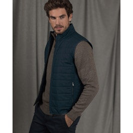 Rockall Quilted Gilet in Navy | Men's Gilets | Magee 1866