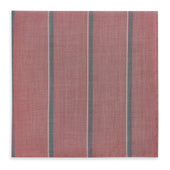 Red Track Stripe Hand Rolled Handkerchief