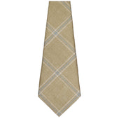 Maison Hellard Bespoke Linen Tie Beige Windowpane