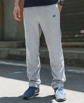 1970s Heavyweight Waffle Knit Jogger Pants - Gray