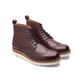 Montero Wingtip Derby Boot Bordeaux Storm Welt Smart Casuals