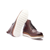 Montero Wingtip Derby Boot Bordeaux Storm Welt Smart Casuals