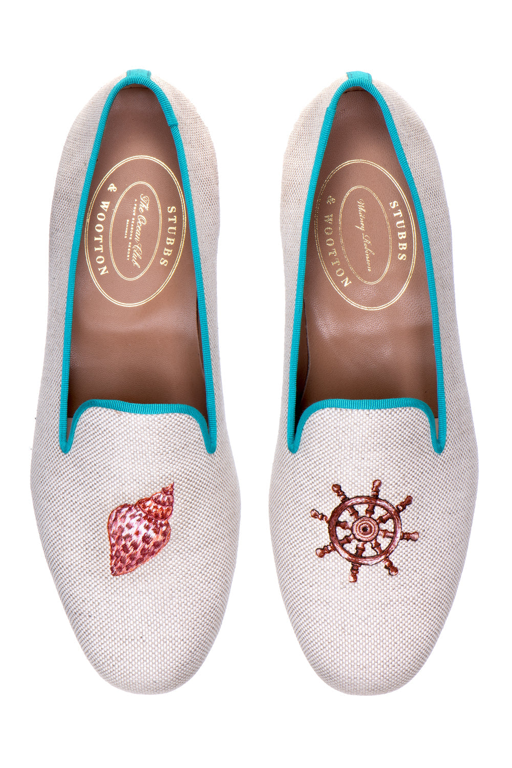 Conch Helm Linen Slipper (Men)