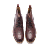 Montero Wingtip Derby Boot Bordeaux Storm Welt Smart Casuals