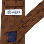 Geometrical Jacquard Silk Tie Hand Rolled