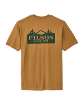 Frontier Logo T-shirt - Golden Tan / Scenic Mark